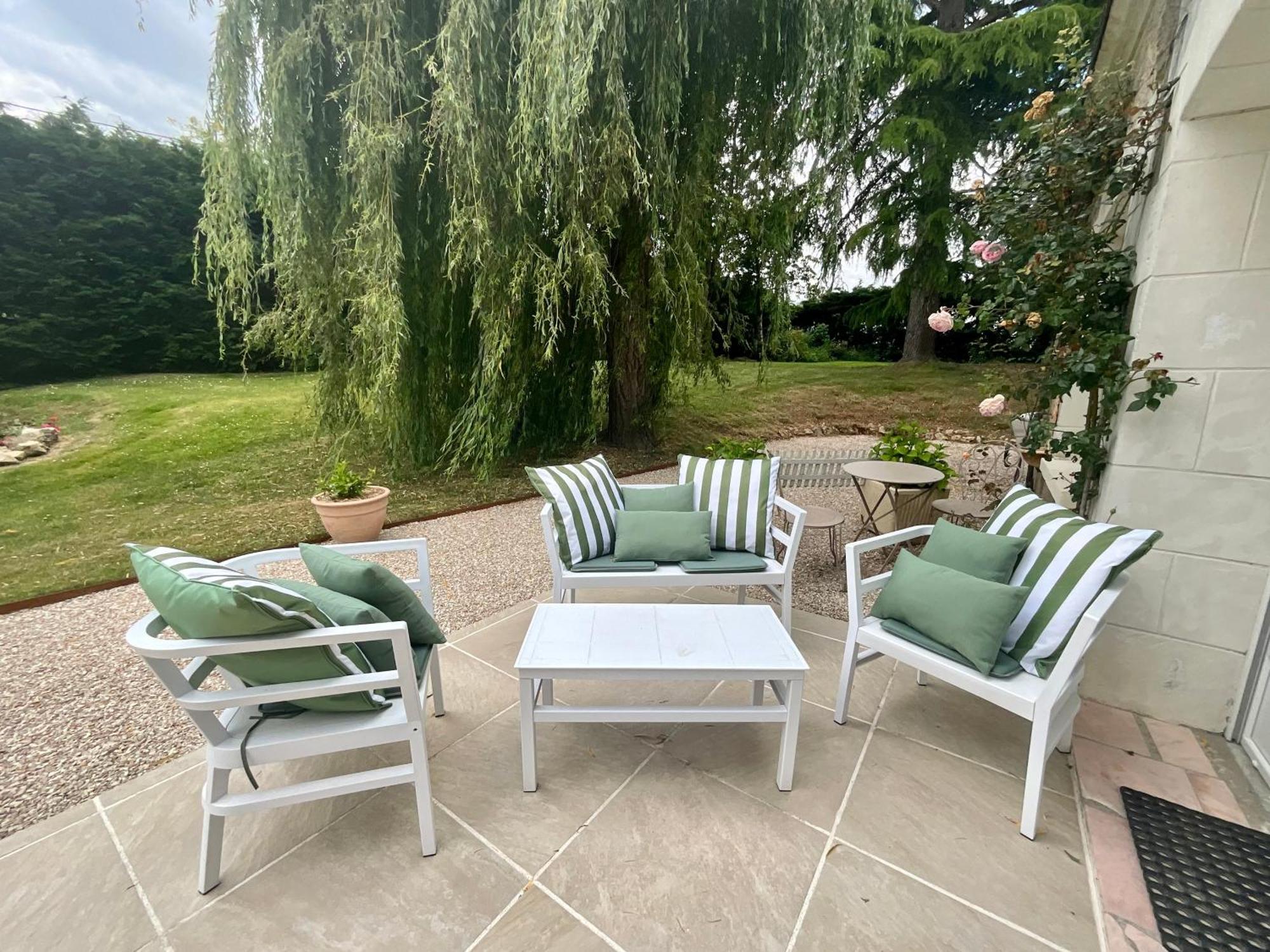 Sans Souci Bed And Breakfast Luxe Heated Pool And Restaurant Luzillé Exterior photo